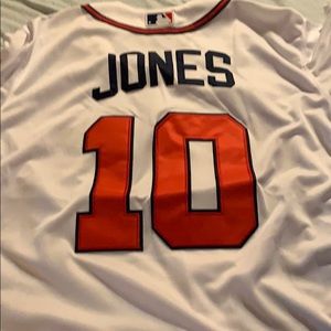 Chipper Jones Braves World Series Jersey